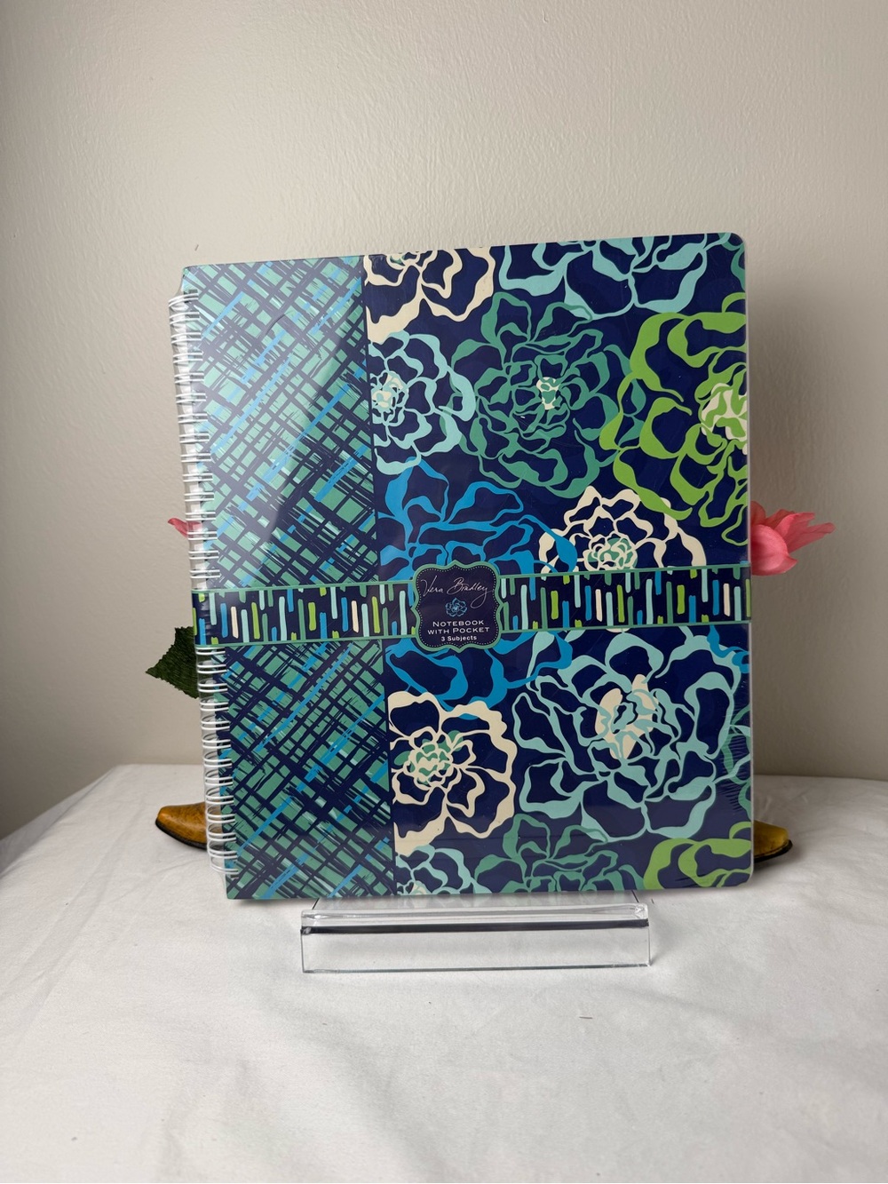 NWT Vera Bradley Katalina Blues 3-Subject Large Notebook Retired